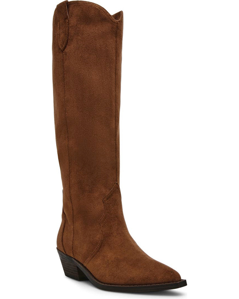 Faux Suede Knee High Boots (Women)