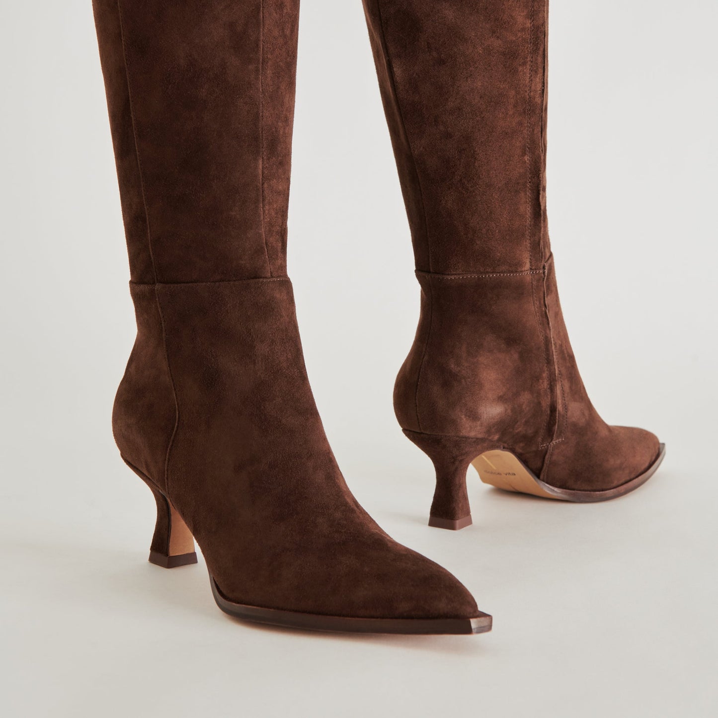 Womens Faux Suede Side Zipper Boots