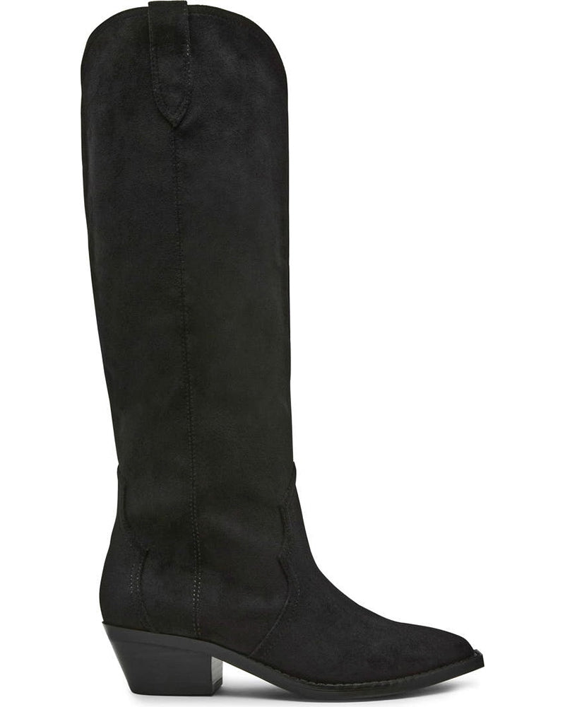 Faux Suede Knee High Boots (Women)