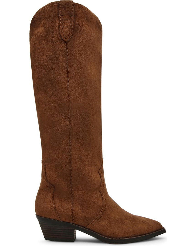 Faux Suede Knee High Boots (Women)