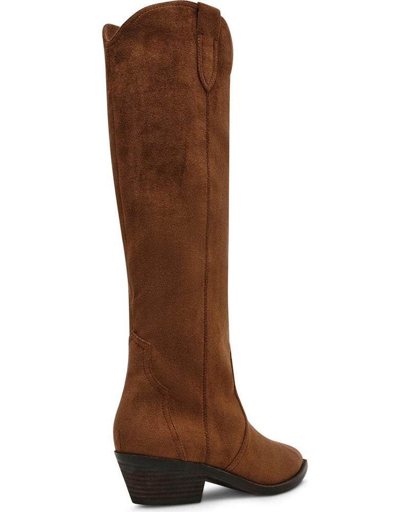 Faux Suede Knee High Boots (Women)