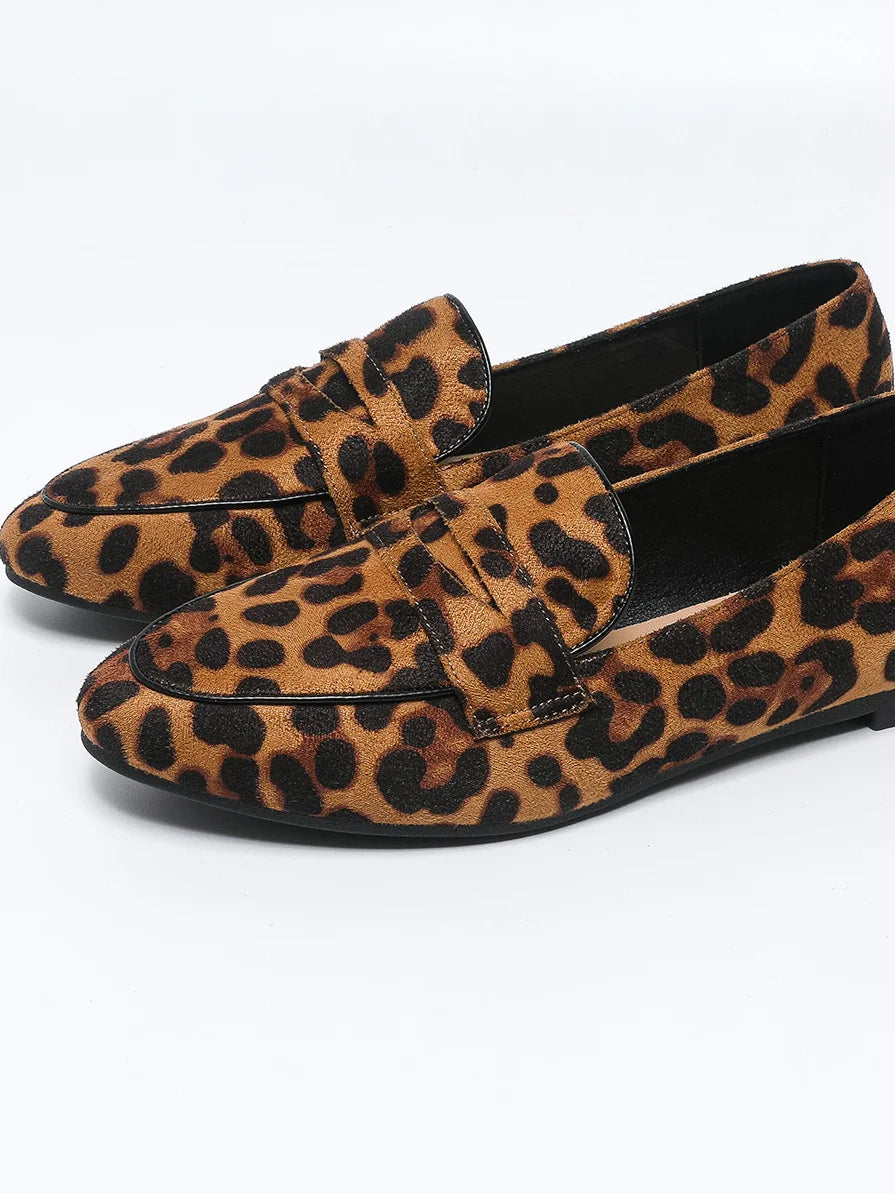 Lässige Slipper mit Leopardenmuster für alle Jahreszeiten 