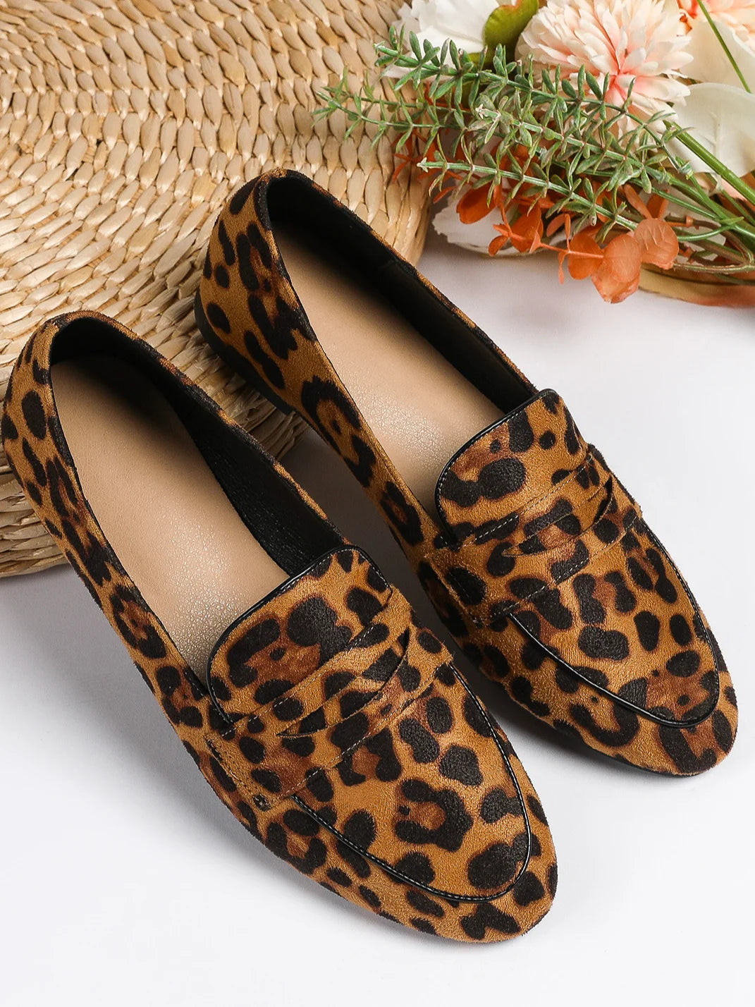 Lässige Slipper mit Leopardenmuster für alle Jahreszeiten 