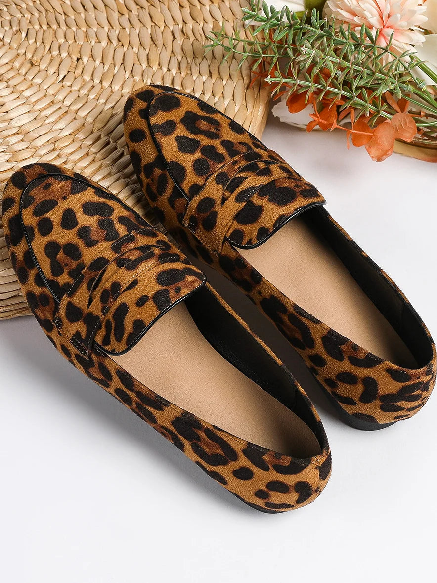 Lässige Slipper mit Leopardenmuster für alle Jahreszeiten 