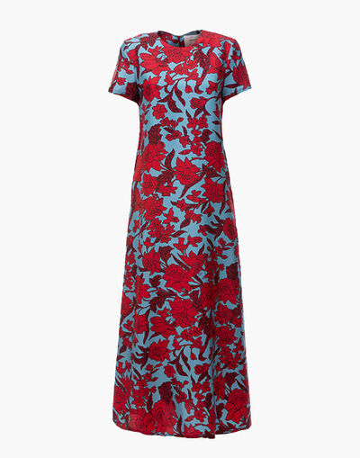 （❗️Sold Out Soon）Gorgeous Floral Print V-Neck Maxi Dress (Buy 2 Free Shipping✔️)