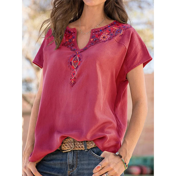 Loose Western National Style Top