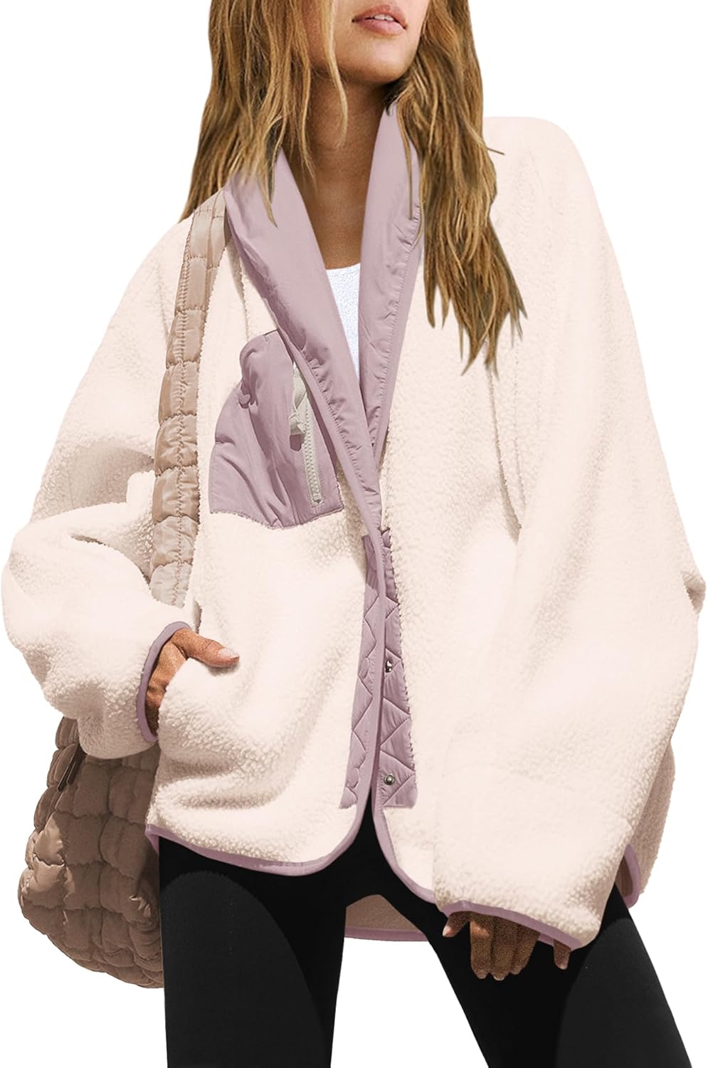 Womens Fuzzy Fleece Pockets Jacket (Buy 2 Free Shipping✔️)