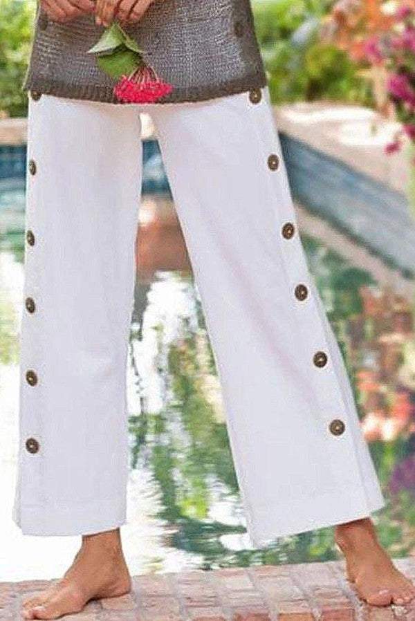 Stylish Plain White Pants