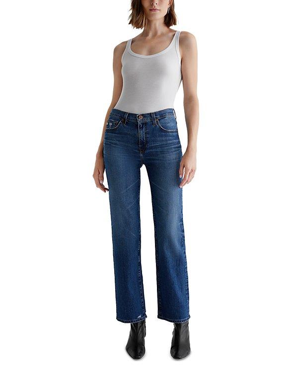 （AG）High Rise Straight Leg Jeans