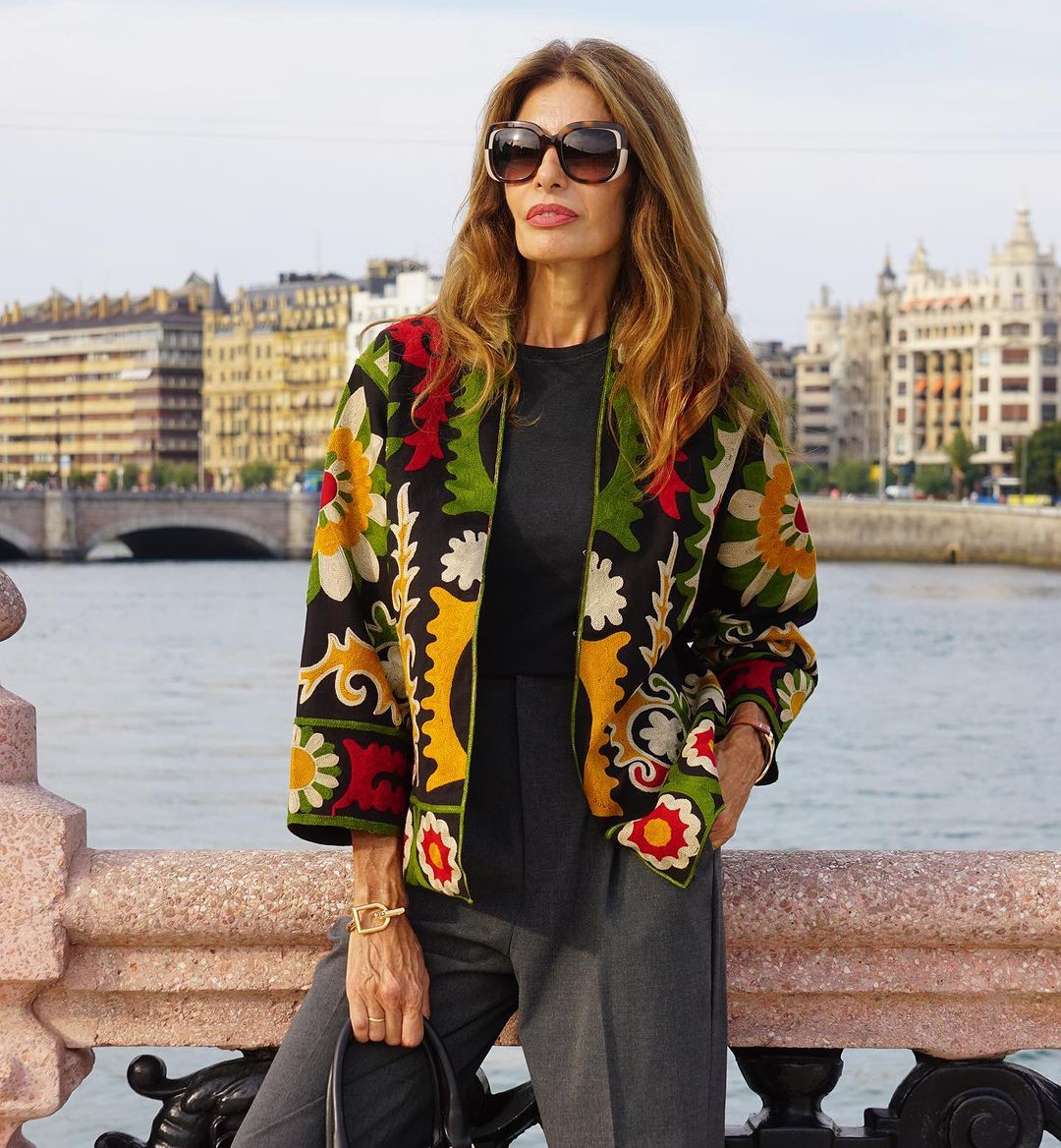 Elegant Multicolor Long Sleeve Outerwear