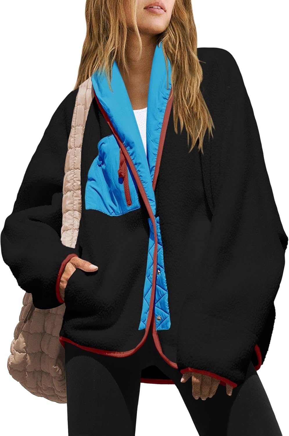 Womens Fuzzy Fleece Pockets Jacket (Buy 2 Free Shipping✔️)