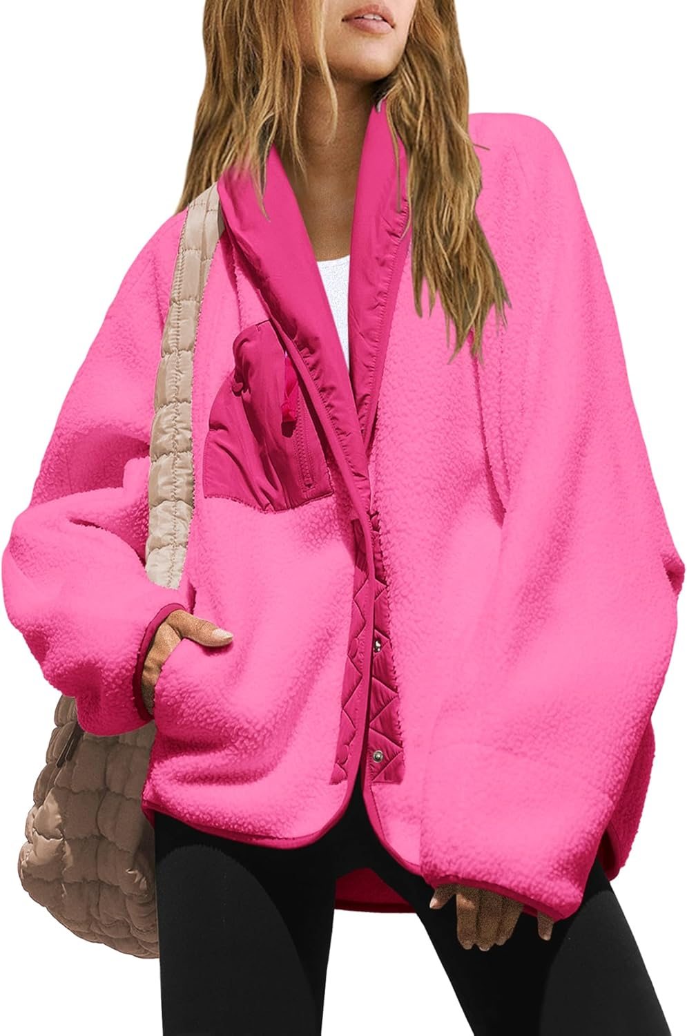 Womens Fuzzy Fleece Pockets Jacket (Buy 2 Free Shipping✔️)