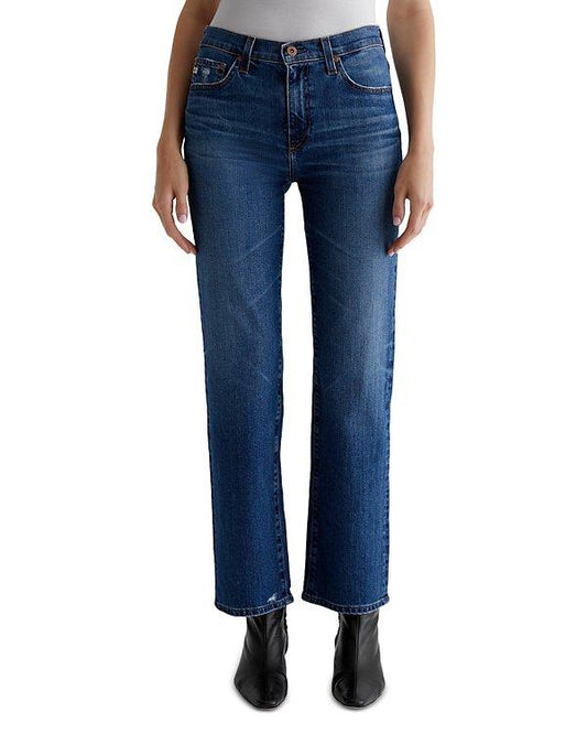 （AG）High Rise Straight Leg Jeans