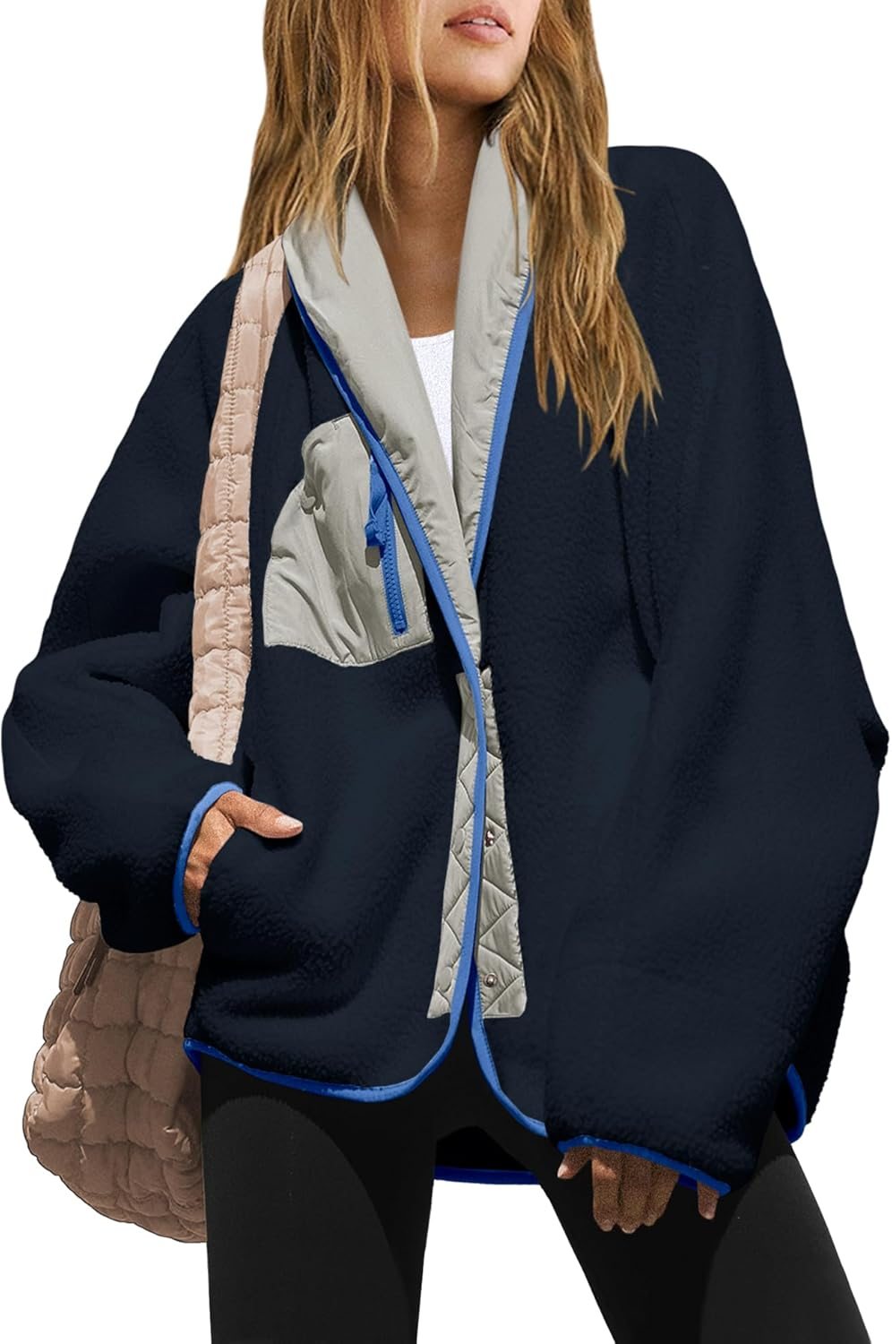 Womens Fuzzy Fleece Pockets Jacket (Buy 2 Free Shipping✔️)