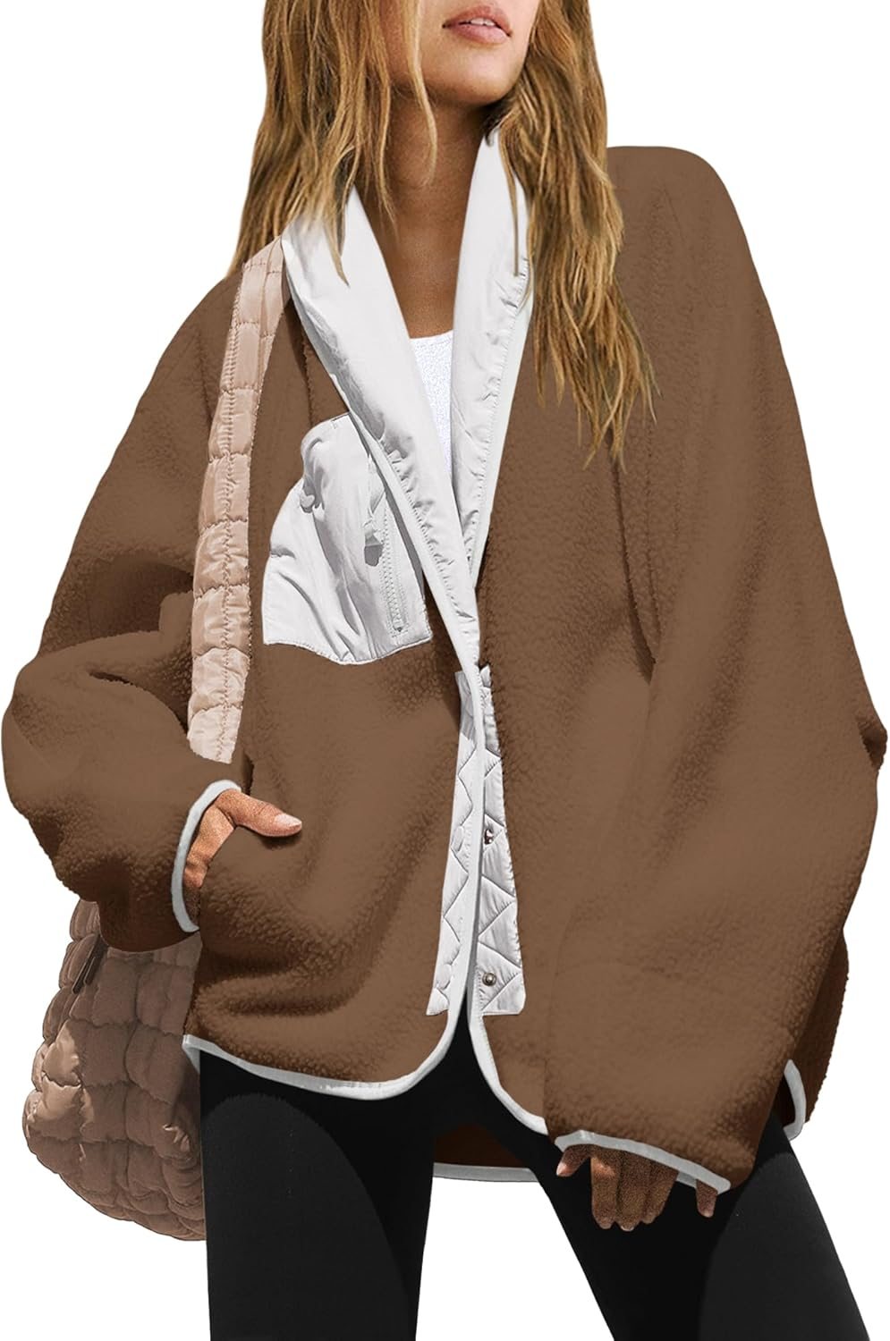 Womens Fuzzy Fleece Pockets Jacket (Buy 2 Free Shipping✔️)