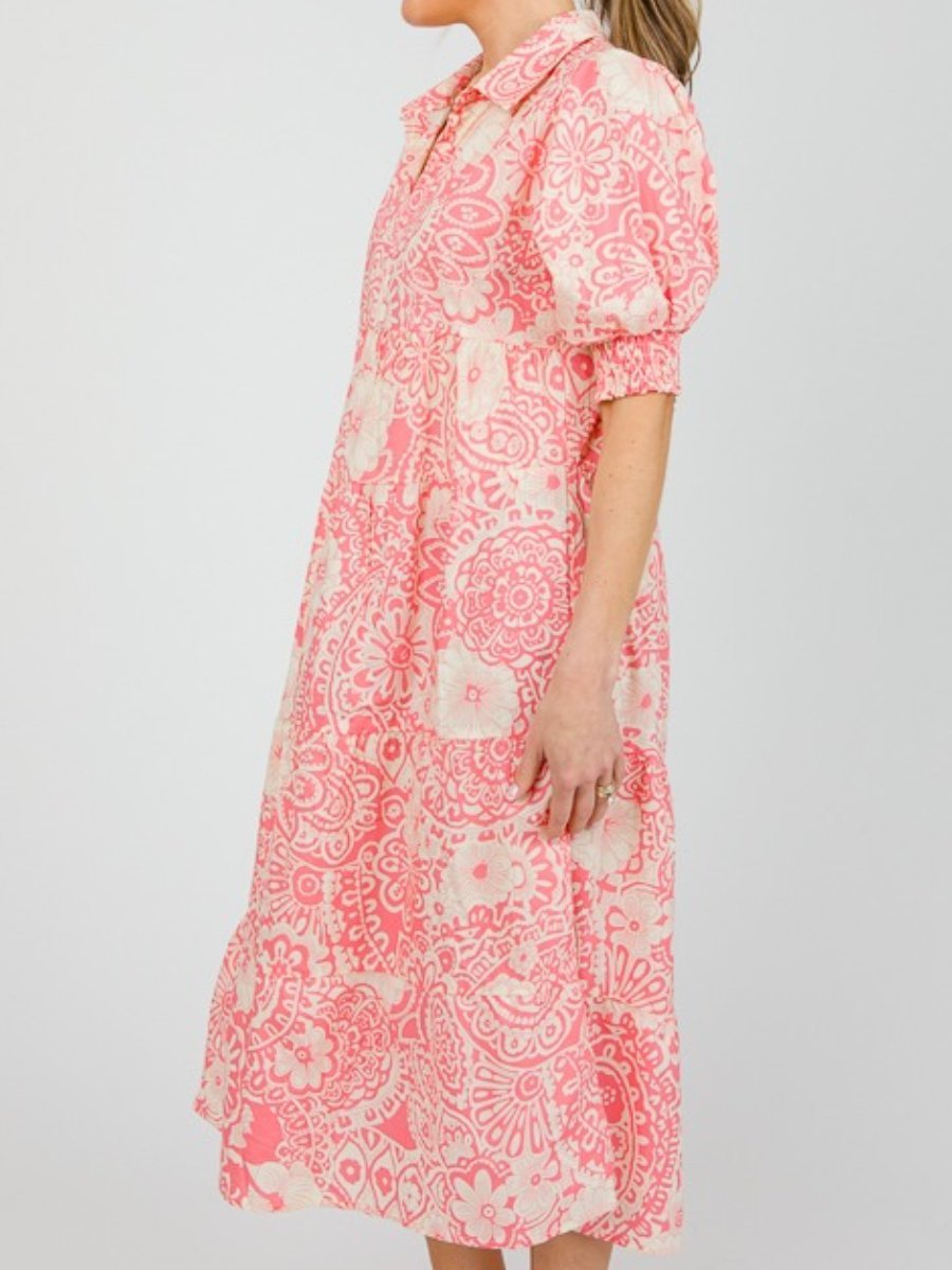 Sarah Floral Midi Dress