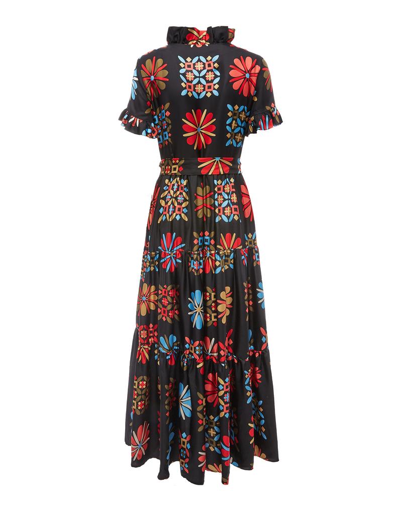 （❗️Sold Out Soon）Gorgeous Floral Print V-Neck Maxi Dress (Buy 2 Free Shipping✔️)