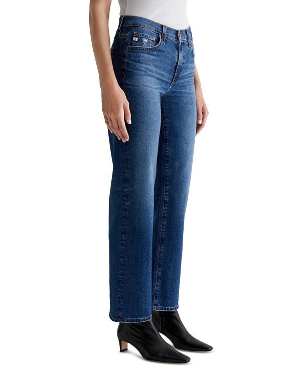 （AG）High Rise Straight Leg Jeans