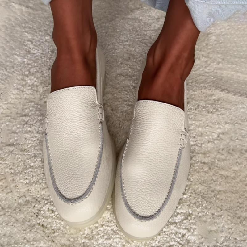 Bequeme Leder-Loafer mit weicher Sohle für Damen 