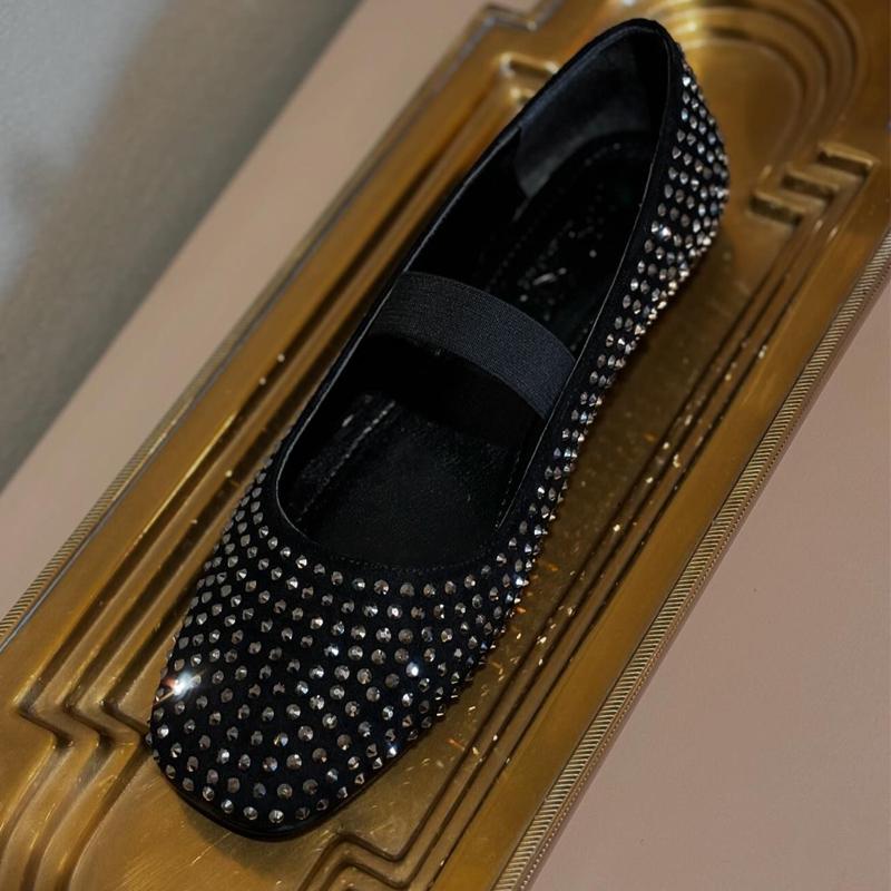 Casual Women's Rhinestone Sparkle Ballet Shoes