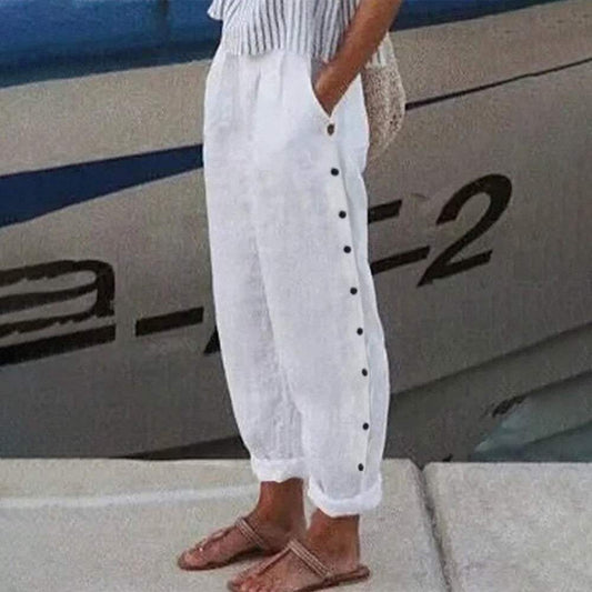 Unique Plain White Pants