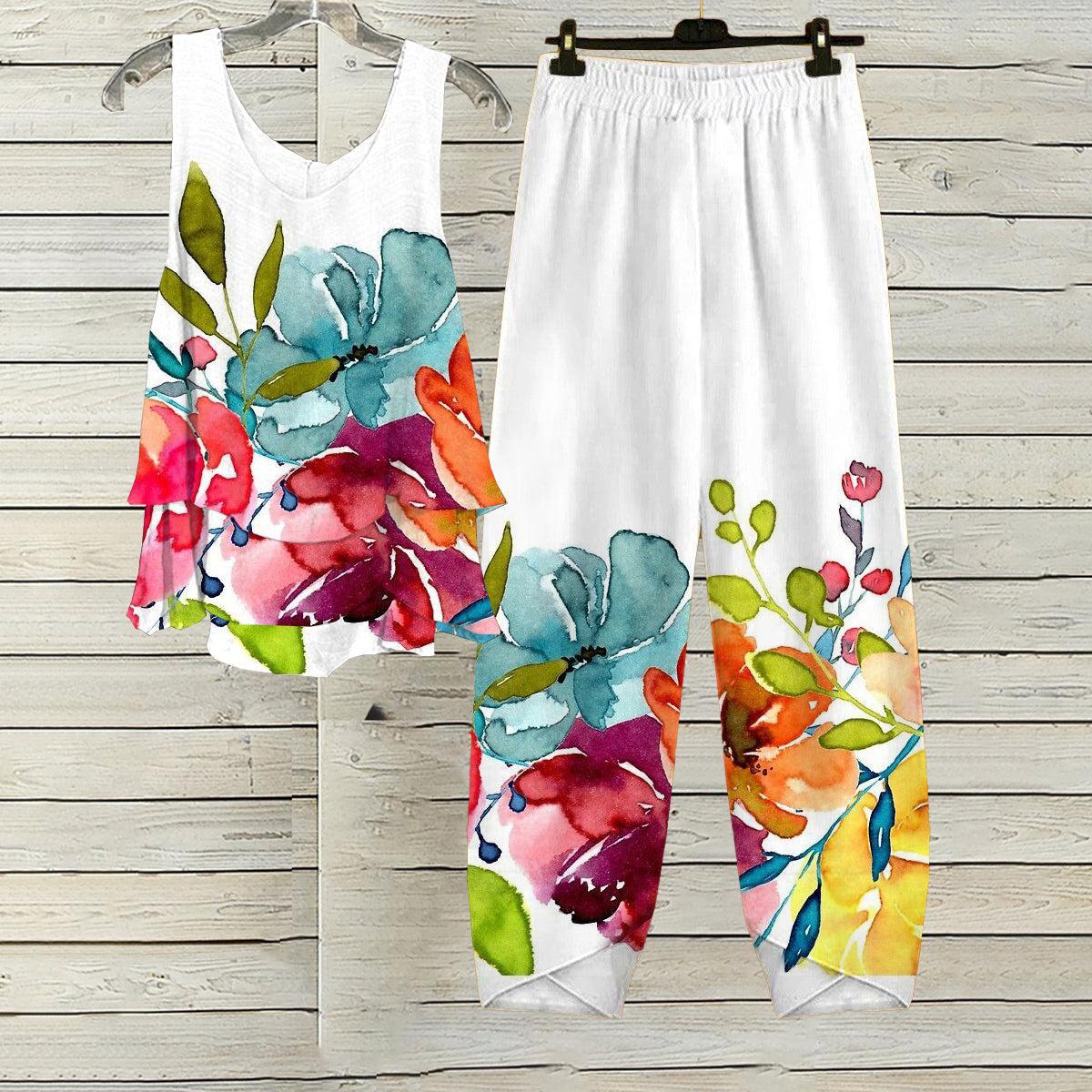 Comfy Sleeveless Two Piece Set