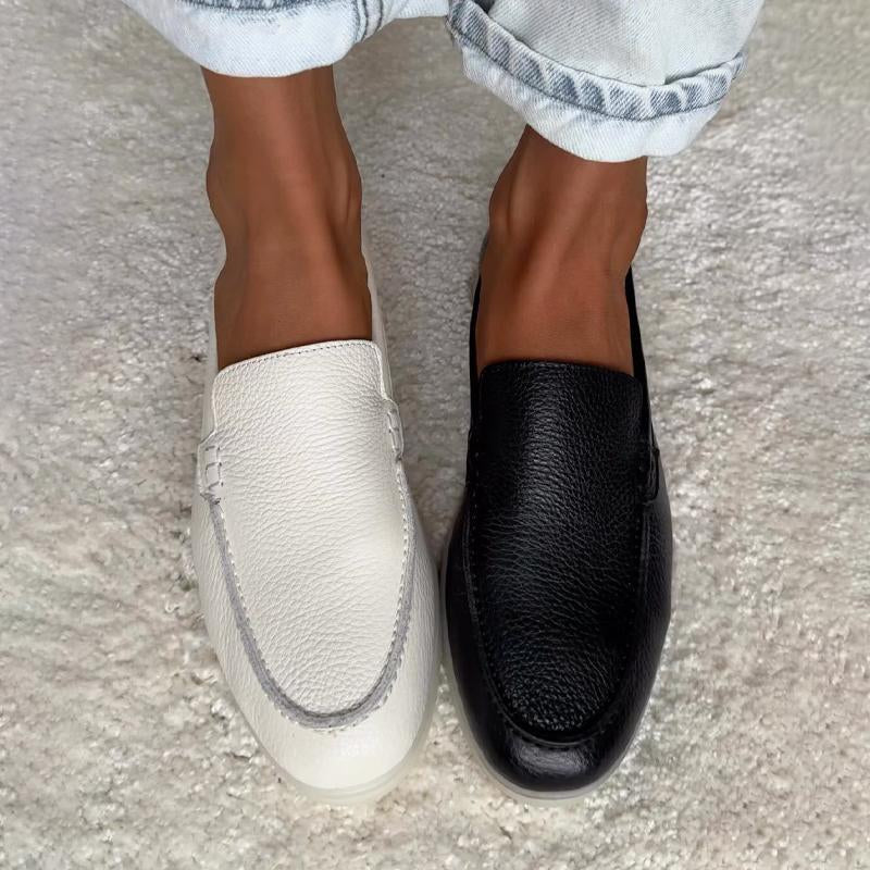 Bequeme Leder-Loafer mit weicher Sohle für Damen 