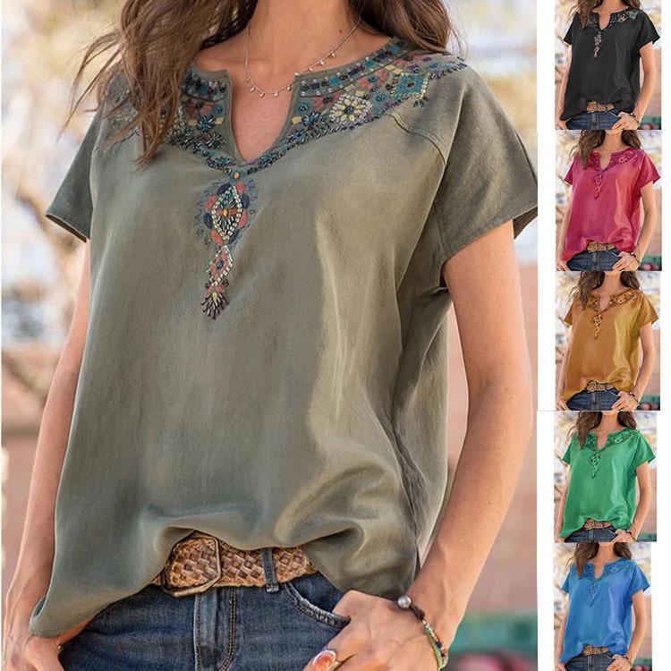 Loose Western National Style Top