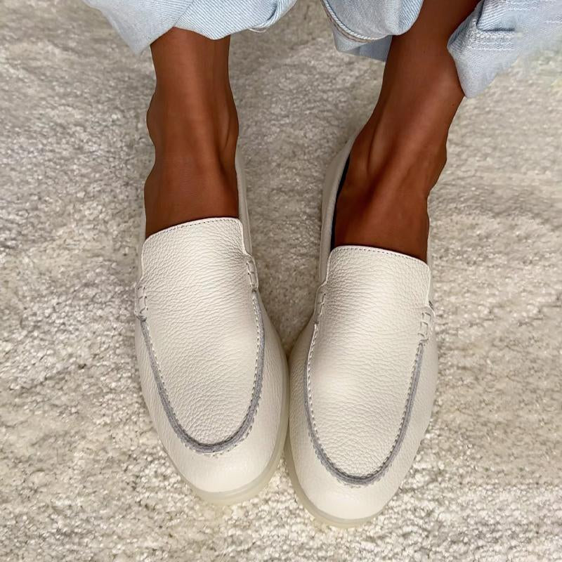 Bequeme Leder-Loafer mit weicher Sohle für Damen 