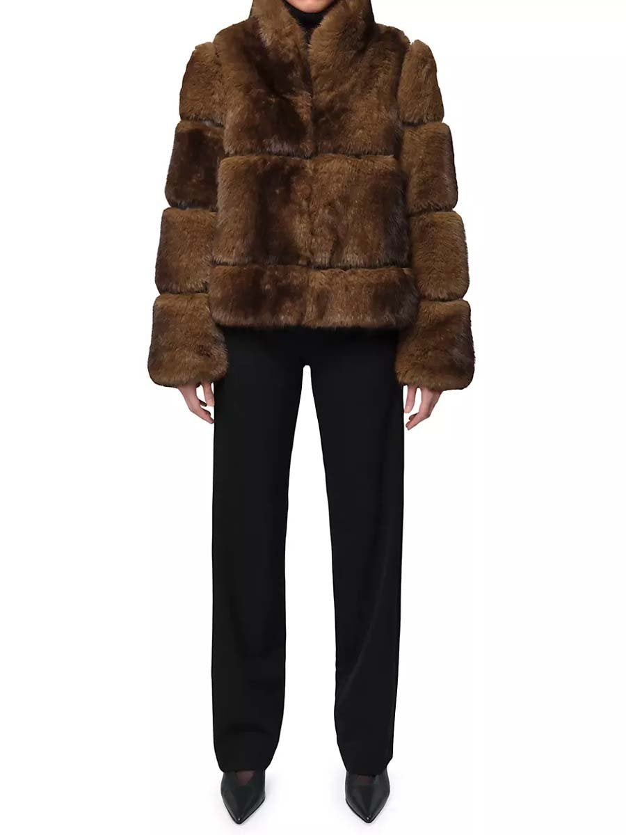 Fashion Faux Fox Fur Short Coat (Free Shipping✔️)