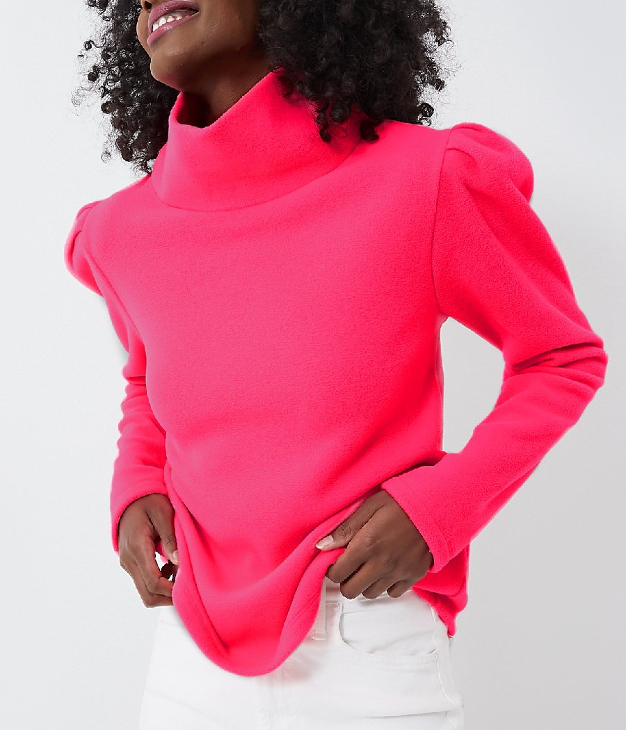 Stylish Puff Sleeve Turtleneck