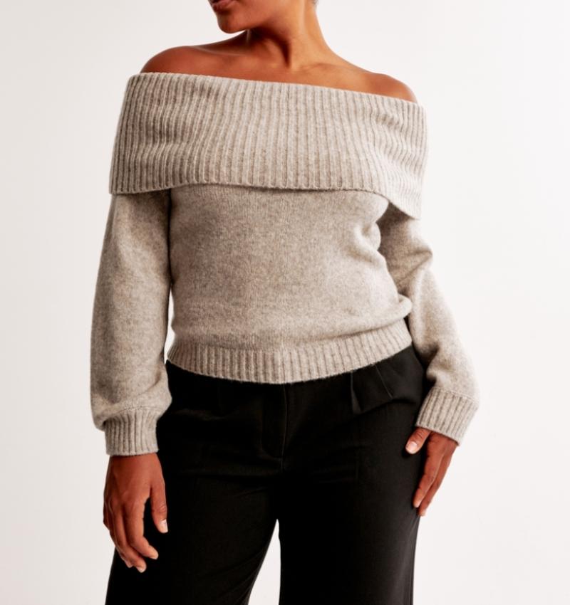 Stylish Off-The-Shoulder Sweater