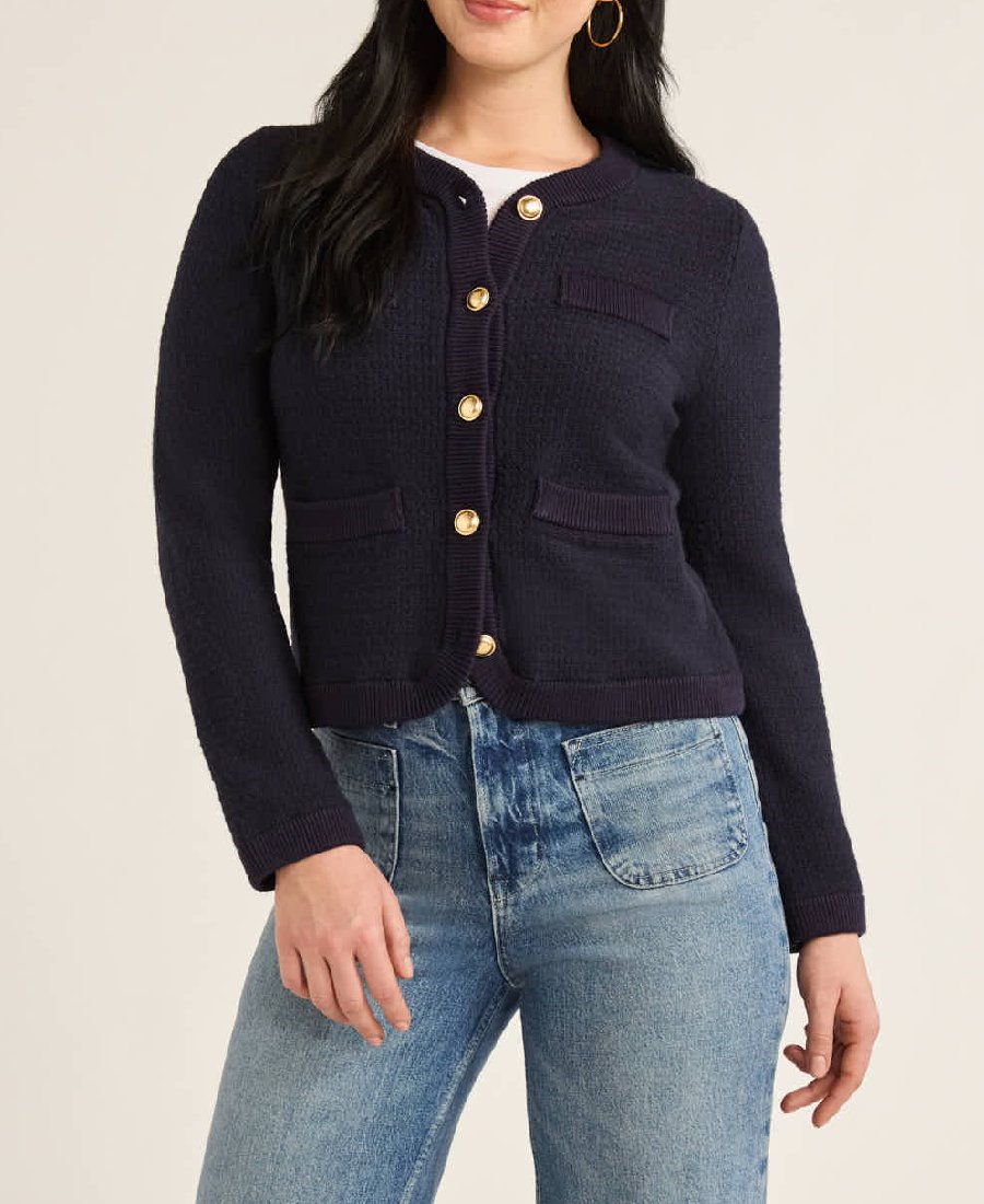 Women’s Welt Pocket Cardigan Sweater