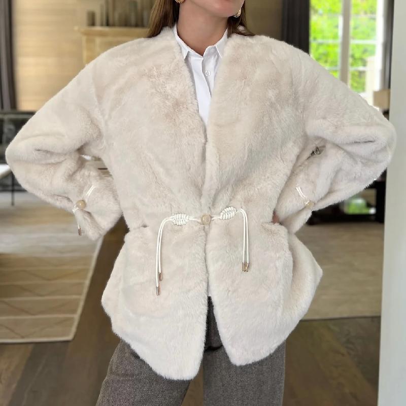 （Free Shipping✔️）Elegant Eco-friendly Fur Coat