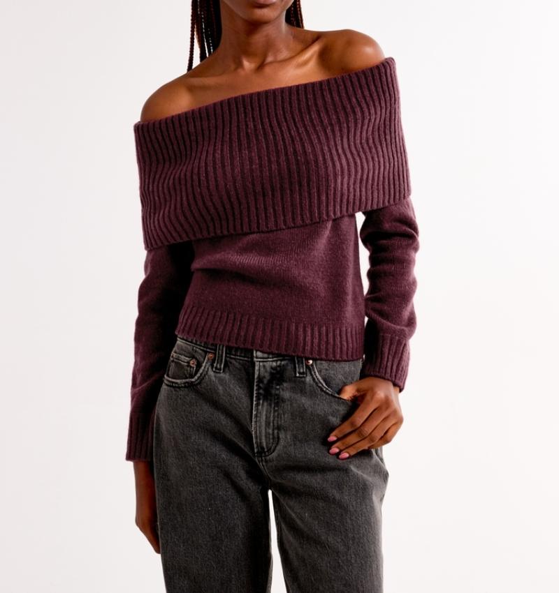 Stylish Off-The-Shoulder Sweater