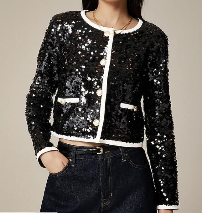 Dazzle Sequin Holiday Jacket