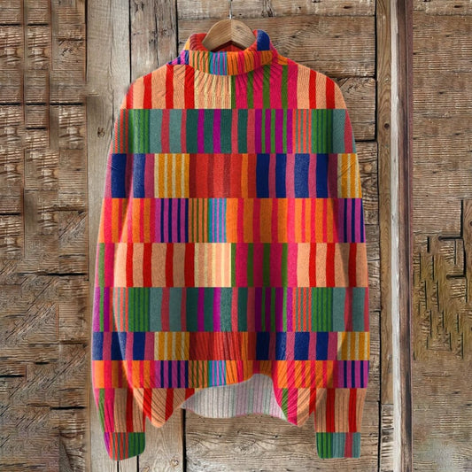 Showy Multicolor Long Sleeve Sweater