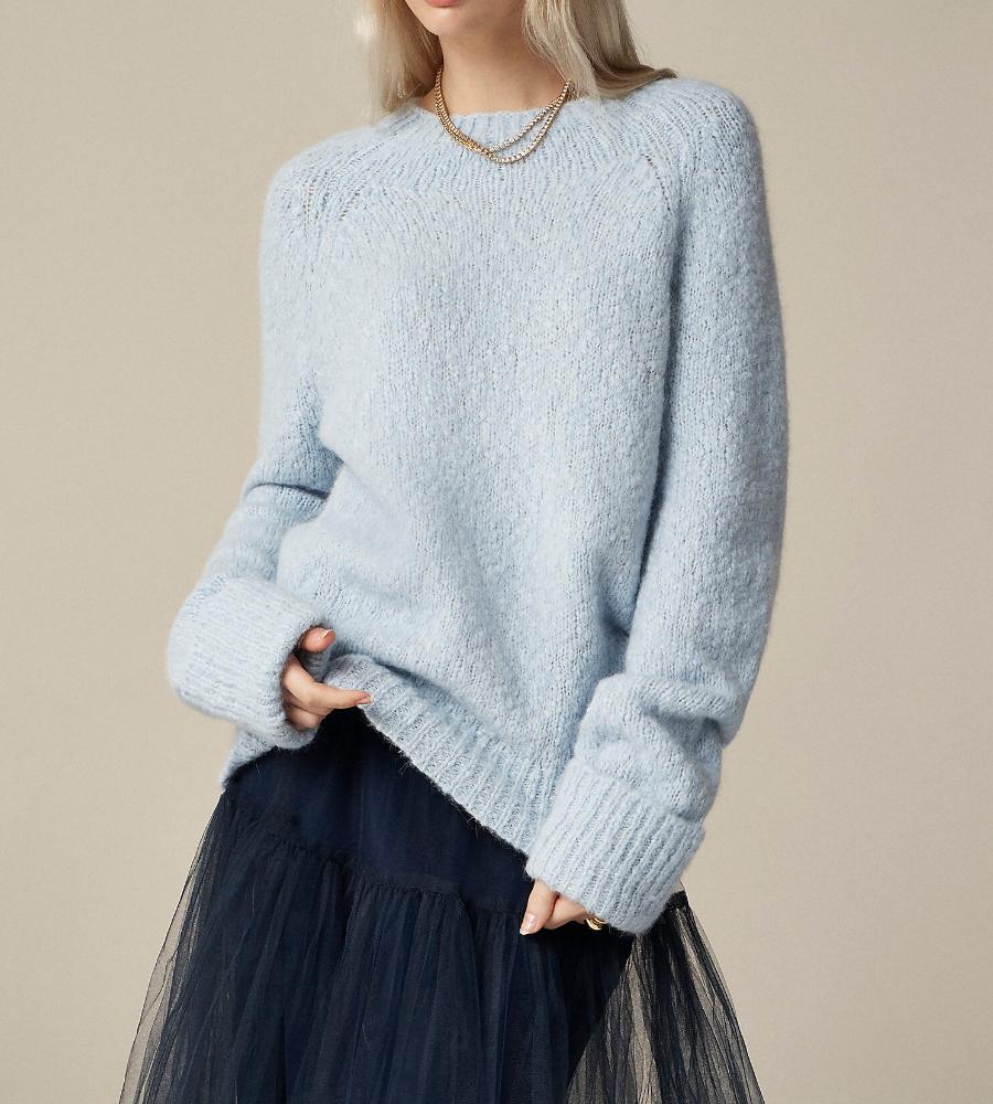 Stylish Cuffed Mockneck Sweater