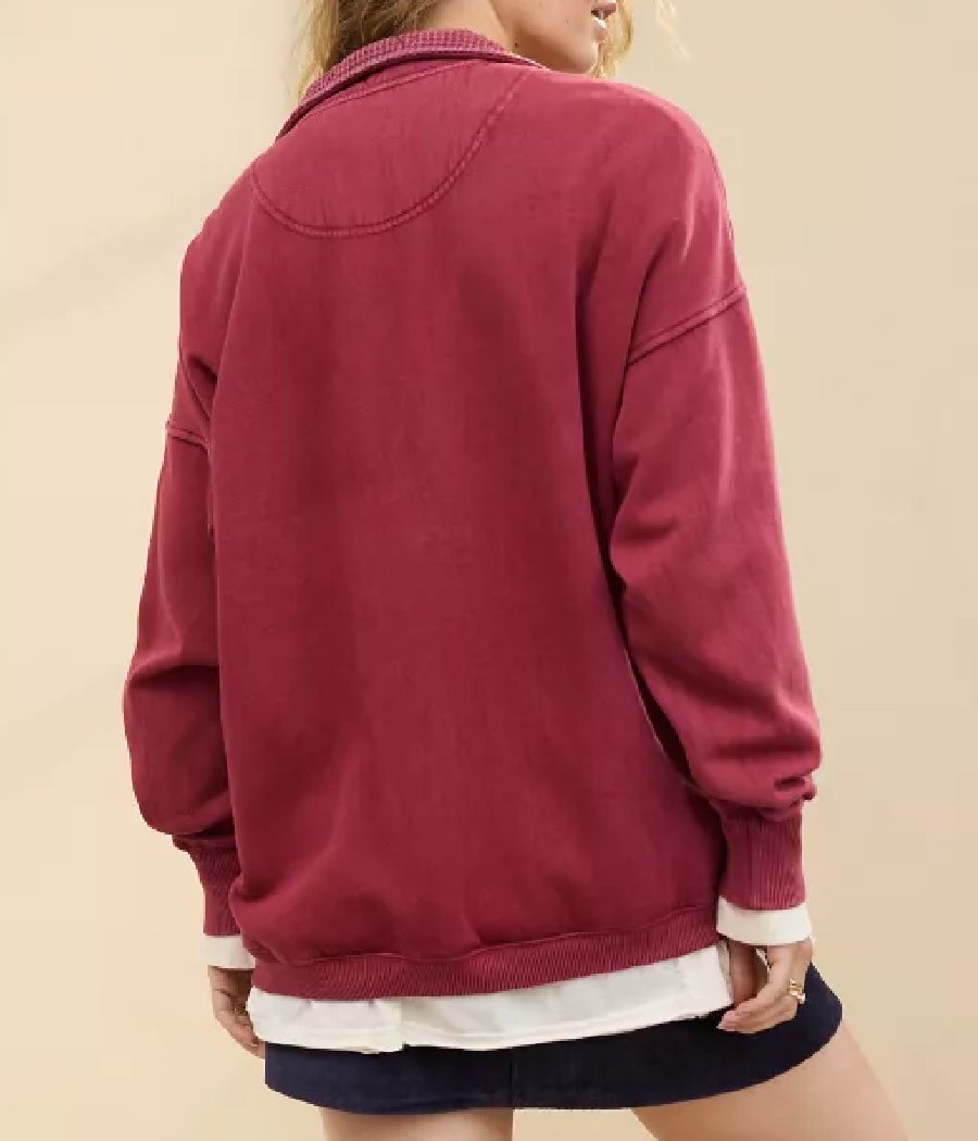 Trendy Quarter Snap Sweatshirt