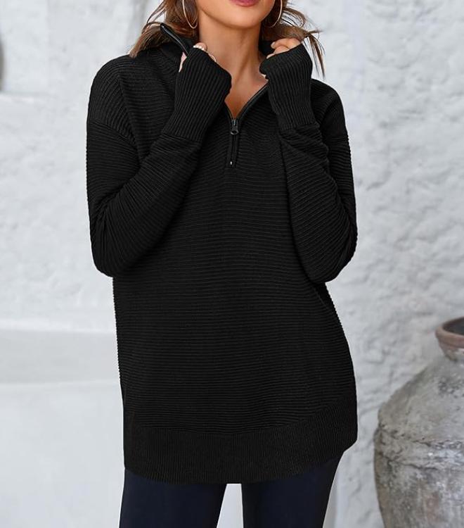 Casual V-Neck Long Sleeve Pullover Sweater (Buy 2 Free Shipping✔️)