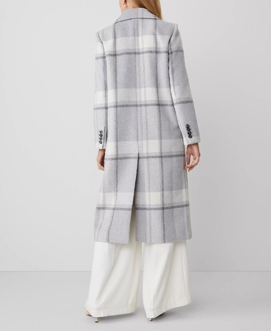 Chic Plaid Peacoat