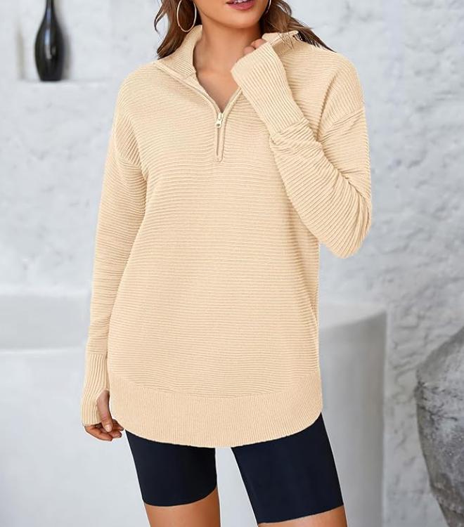 Casual V-Neck Long Sleeve Pullover Sweater (Buy 2 Free Shipping✔️)