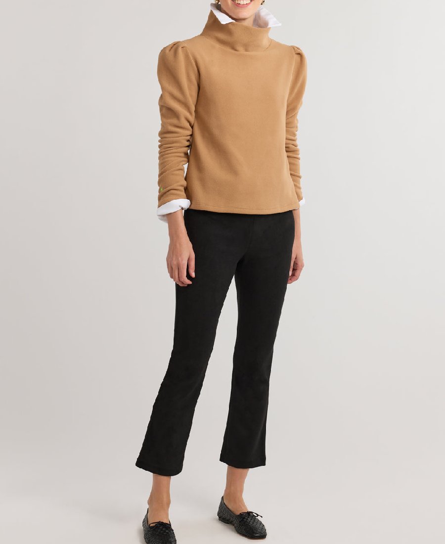 Stylish Puff Sleeve Turtleneck