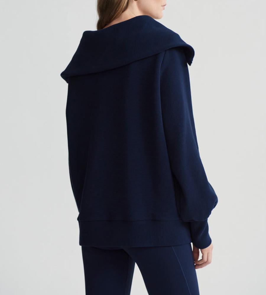 Trendy Half-Zip V-Neck Pullover