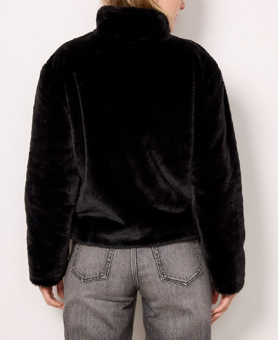 Black Lux Fur Coat